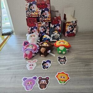 Lot of 6 Migos Troublemaker Vinyl Plush Pendants Bunny Dark Heart Wolf Chomper